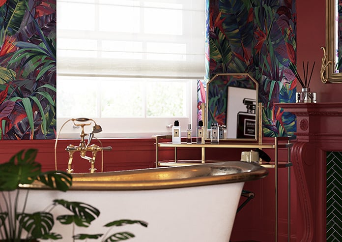 Salerno Voile, Coastal White - Motorised Roman Blind - Image 5